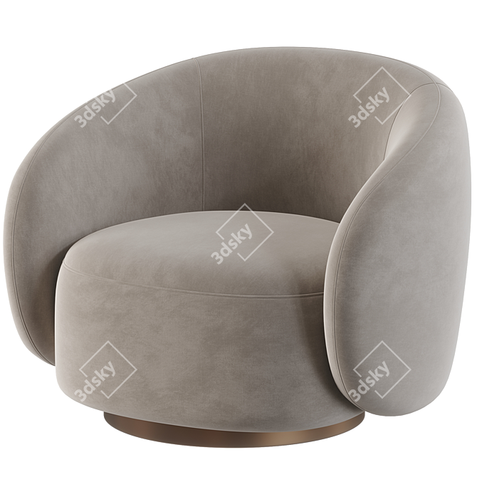 Modern Swivel Chair Brice 2014 3D model image 1