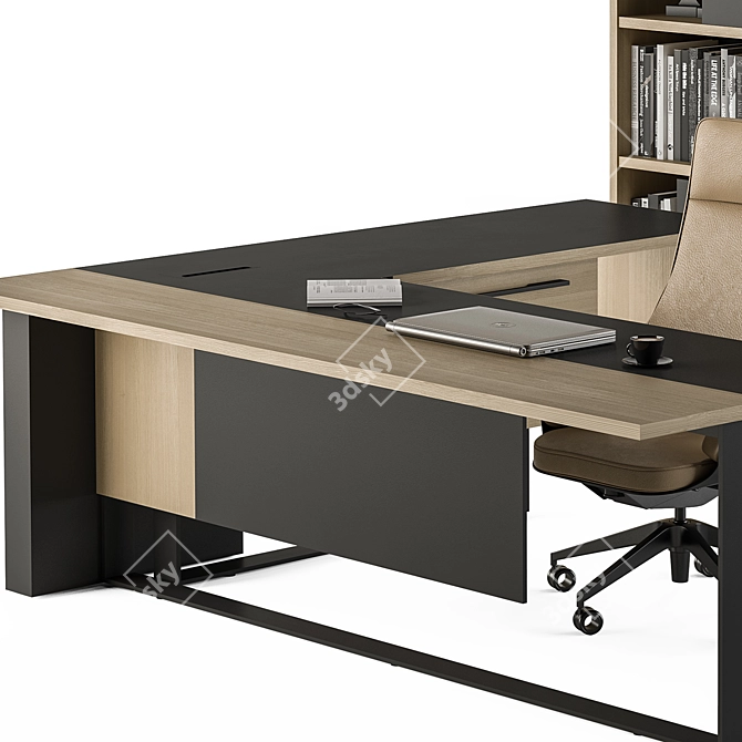 Executive Desk Bundle - Office Furniture 3D model image 3