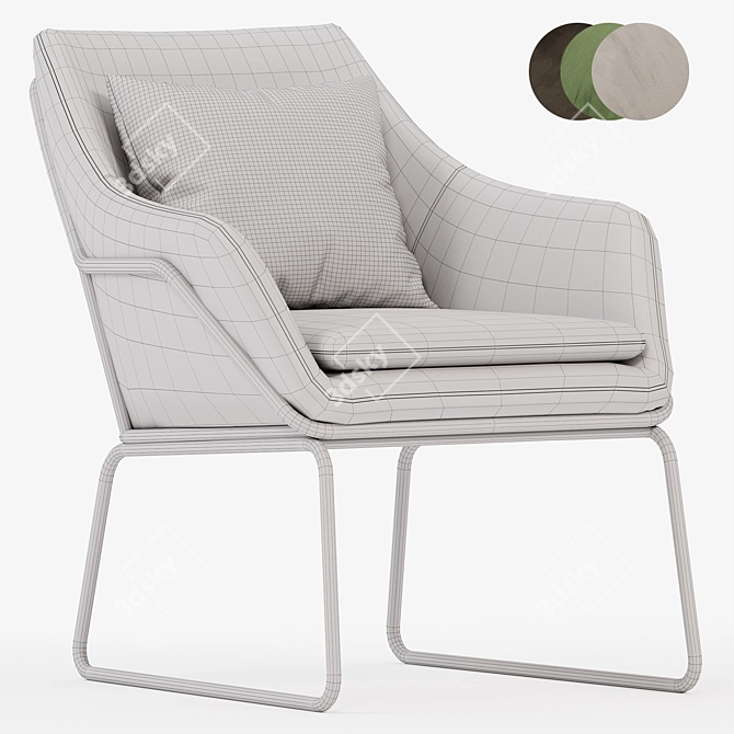 Arizona Armchair 3D Model Collection 3D model image 4