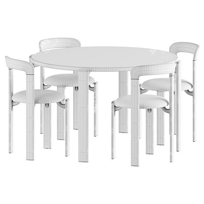 Bruno Rey Dining Set 3D model image 5