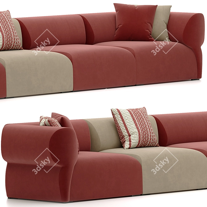 B&B Italia Butterfly Outdoor Sofa 3D model image 3