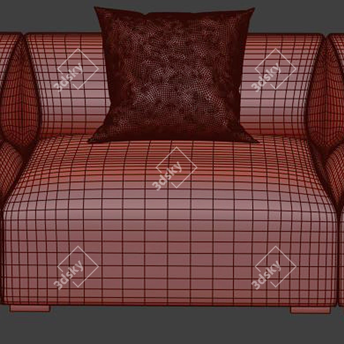 B&B Italia Butterfly Outdoor Sofa 3D model image 4