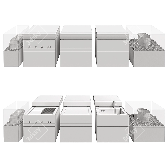 Steininger Modular Outdoor Cooking System 3D model image 3