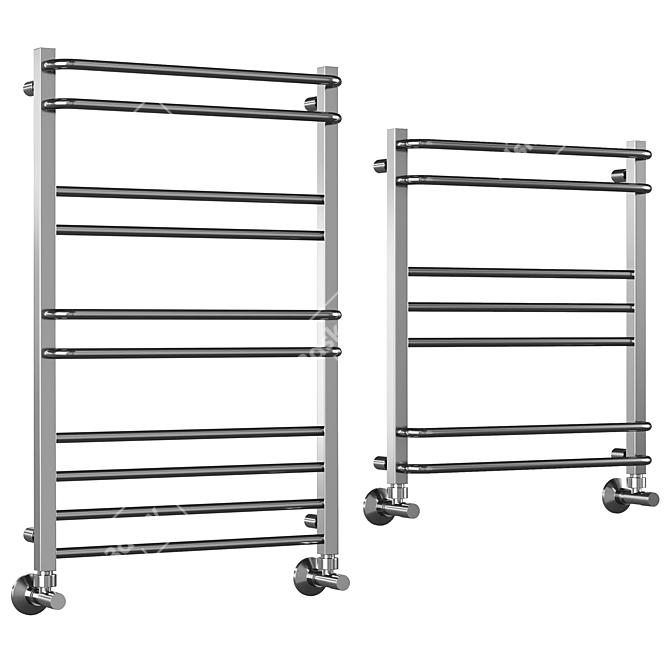 Elegant Water Heated Towel Rail 3D model image 1