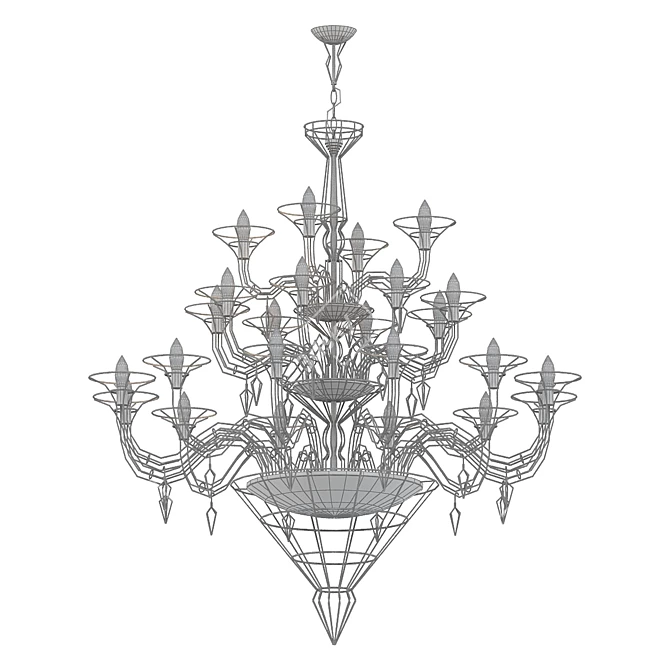 Modern Elegance Pendant Light 3D model image 2