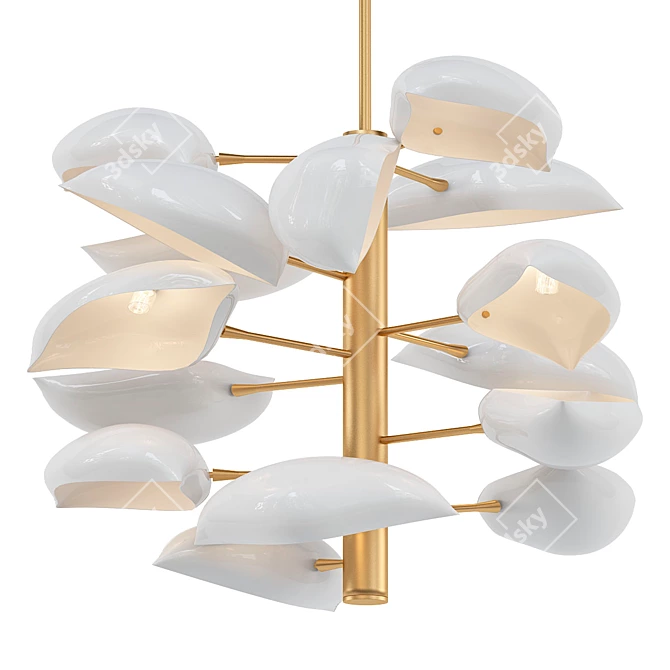  Sleek Lapa Pendant Light 3D model image 1