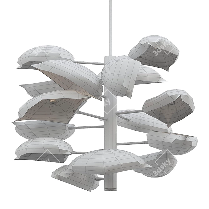  Sleek Lapa Pendant Light 3D model image 2