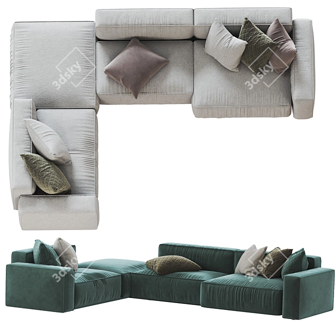  Contemporary Modular MARECHIARO Sofa 3D model image 3