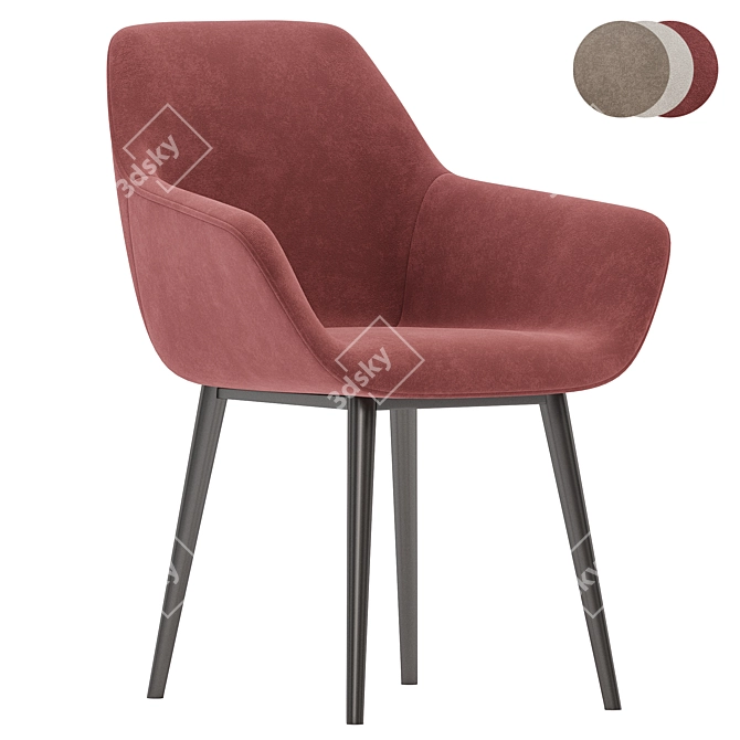 Modern Aminy Chair Collection 3D model image 3