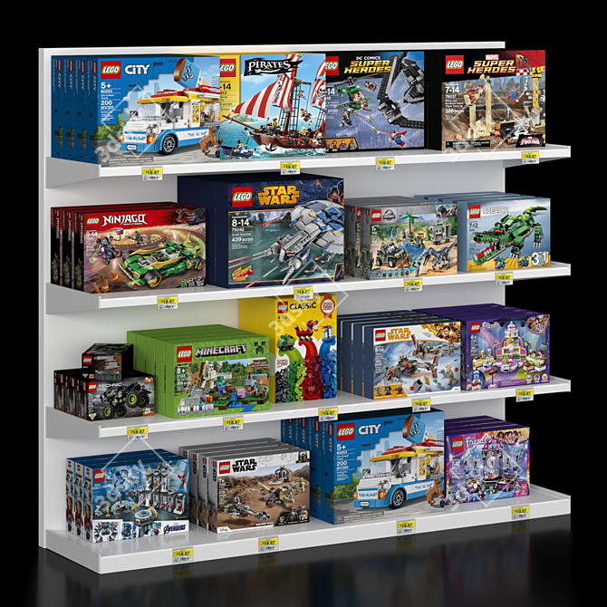 LEGO Showcase 3D Model Kit 3D model image 1