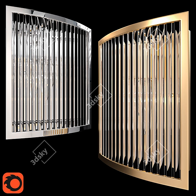 Sergio Wall Sconce Duo 3D model image 1