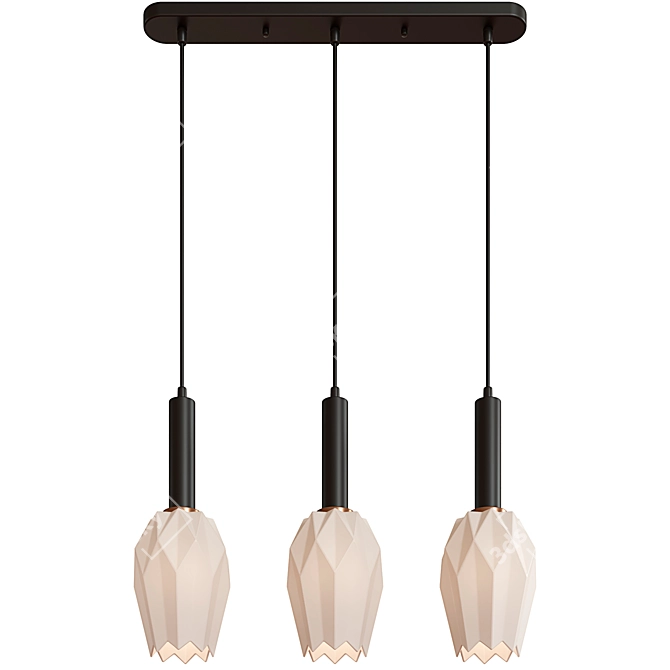  Loft Market Pendant Light, 3 Lamps 3D model image 3