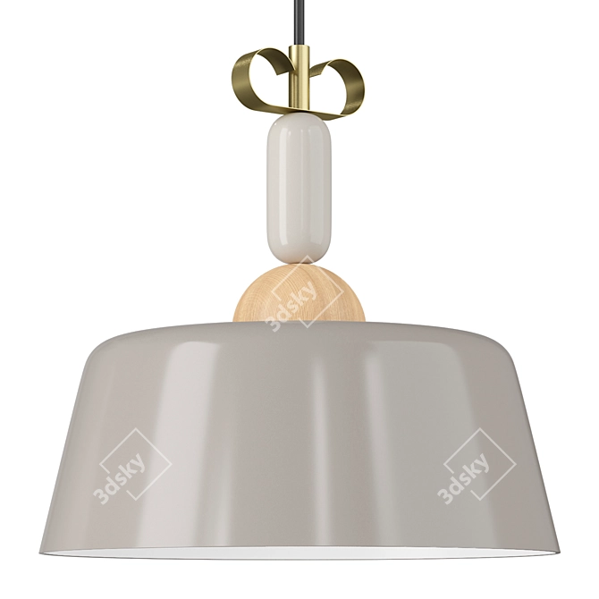 BON TON Aluminum Pendant Light 3D model image 6