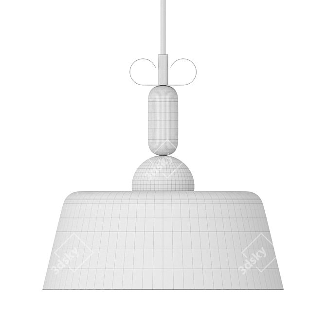 BON TON Aluminum Pendant Light 3D model image 8