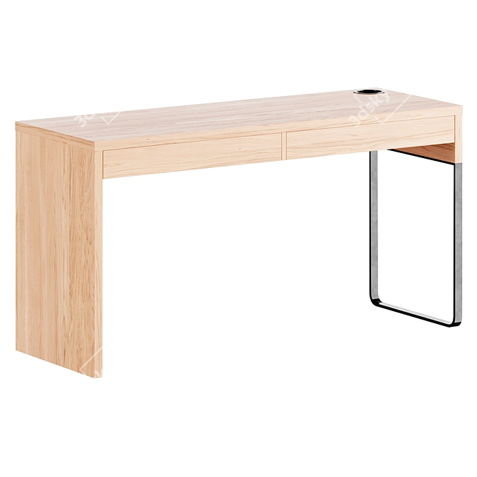 IKEA MICKE Writing Desk 3D model image 2