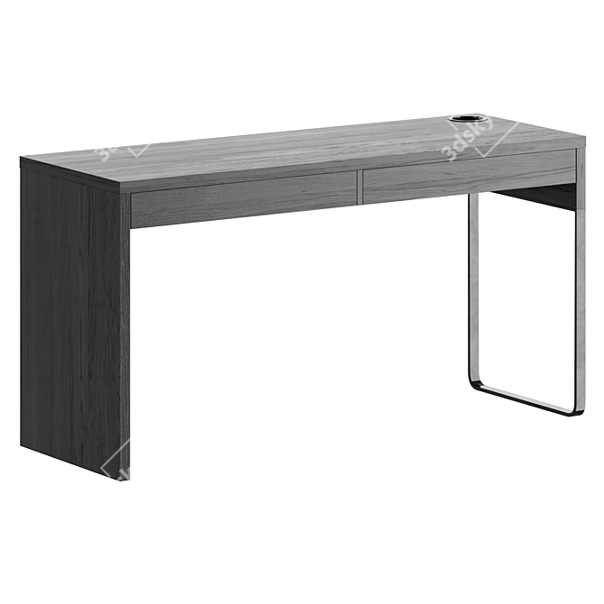 IKEA MICKE Writing Desk 3D model image 3