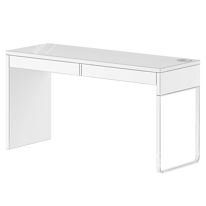 IKEA MICKE Writing Desk 3D model image 4