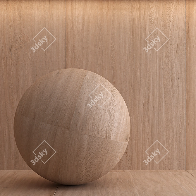 Designer Laminam L-Wood Honey Tiles 3D model image 2