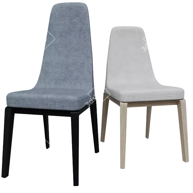 Giorgetti Ala Chair Pair Weaves 3D model image 1