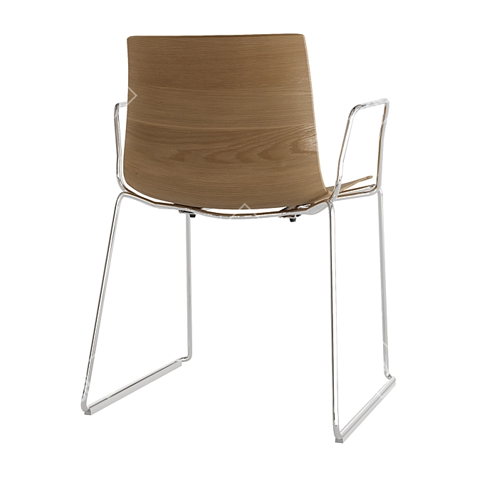 Modern Arper CATIFA 46 Chair 3D model image 4