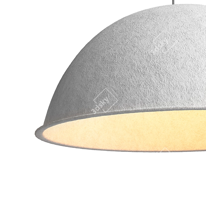 Eco Felt Acoustic Pendant 55cm 3D model image 6