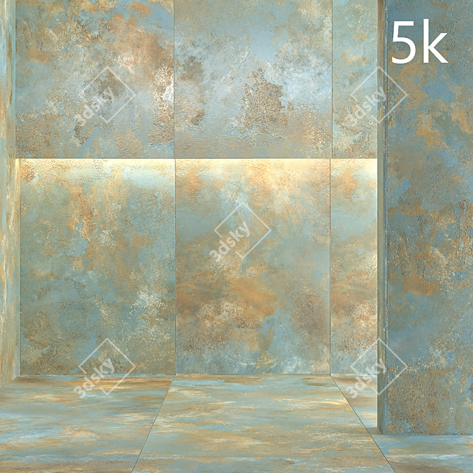 Laminam OSSIDO VERDERAME Porcelain Tile 3D model image 2