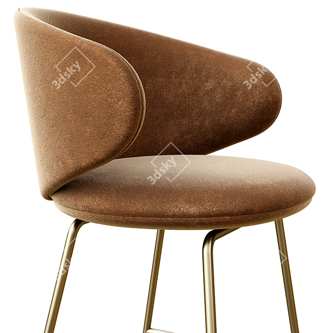 Modern Elegance Dining Chair 3D model image 3