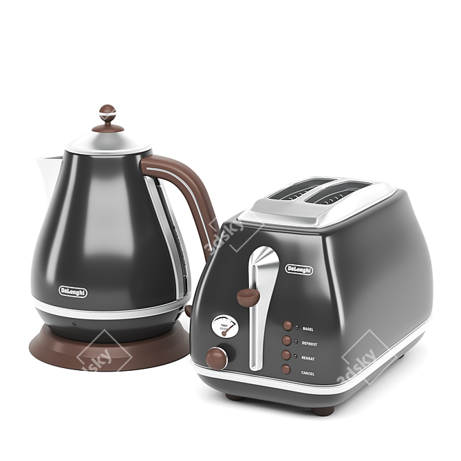 Retro Delonghi Kitchen Appliance 3D model image 3