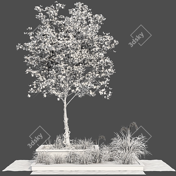 Lush Garden Foliage Greenery Collection 3D model image 3