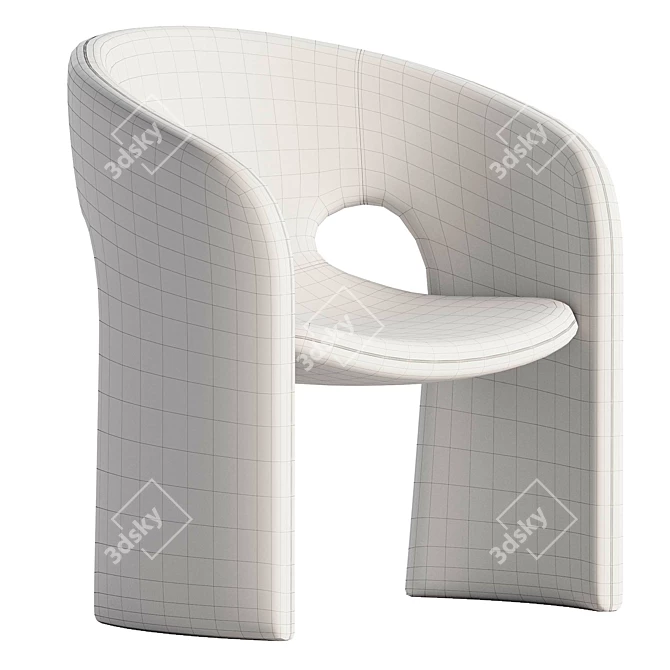 Sleek Celeste Armchair by Roche.deepcopy 3D model image 6