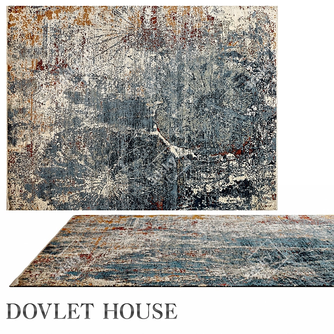 Dovlet House Wool Silk Carpet 3D model image 1