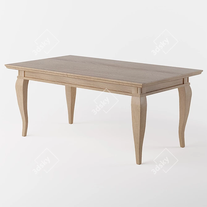 Scandinavian Style Dining Table - Mööbliait 3D model image 1