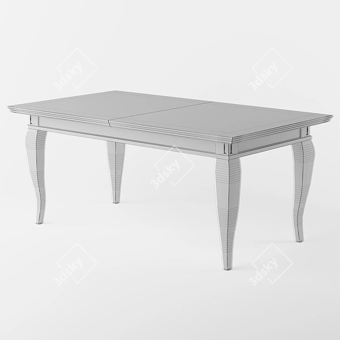 Scandinavian Style Dining Table - Mööbliait 3D model image 2