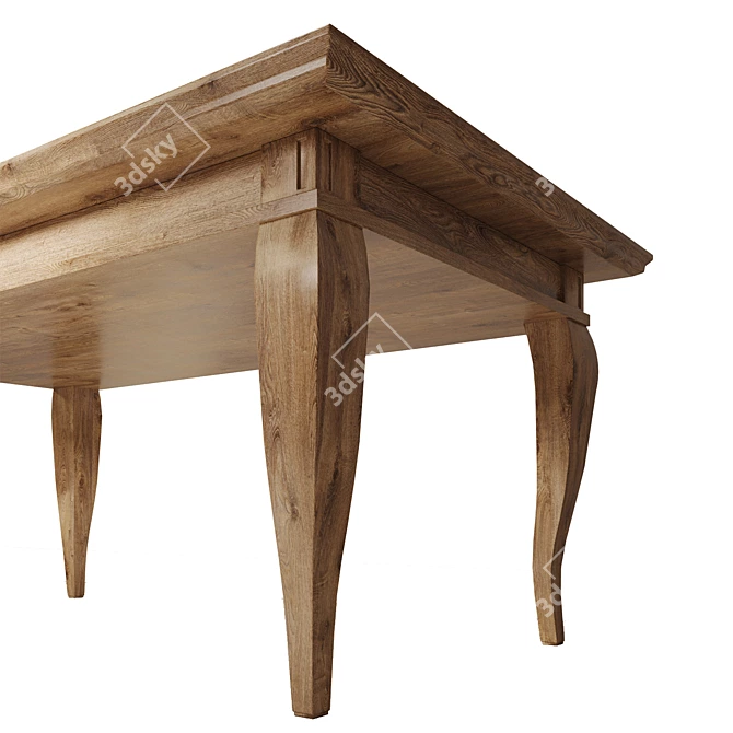 Scandinavian Style Dining Table - Mööbliait 3D model image 7