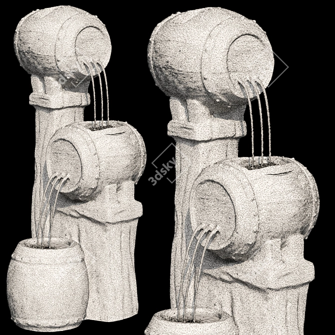 Cascade Waterfall Fountains for Projects 3D model image 4