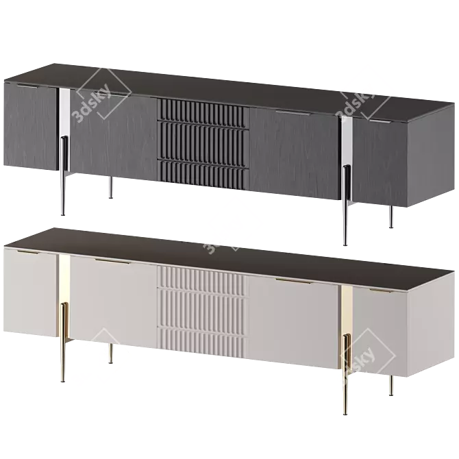 Elegant TV Stand: Classic Versatility 3D model image 2