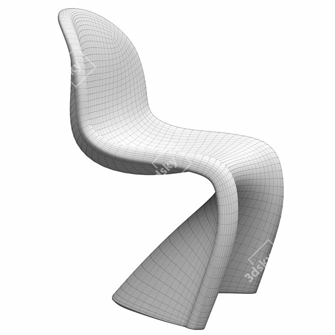 Modern Vitra Chair DUO 3D model image 5