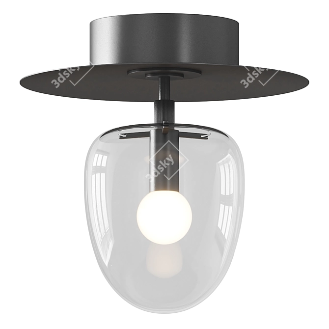 Elegant Hanging Bell Pendant Light 3D model image 2