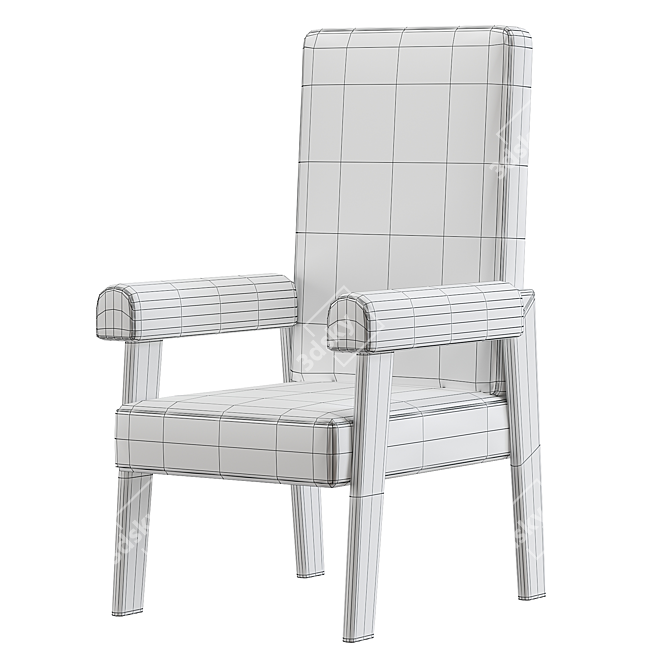 Milo High Chair 3D Model 3D model image 5