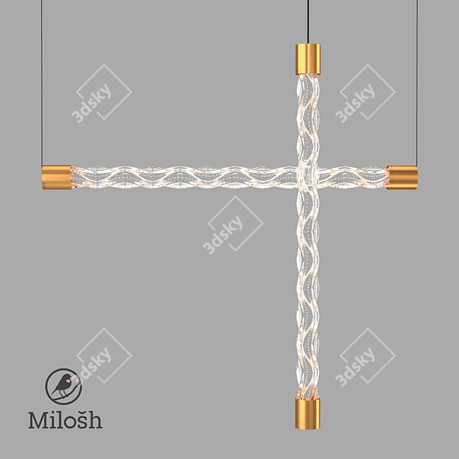 Milosh Tendence Pendant Light 3D model image 1