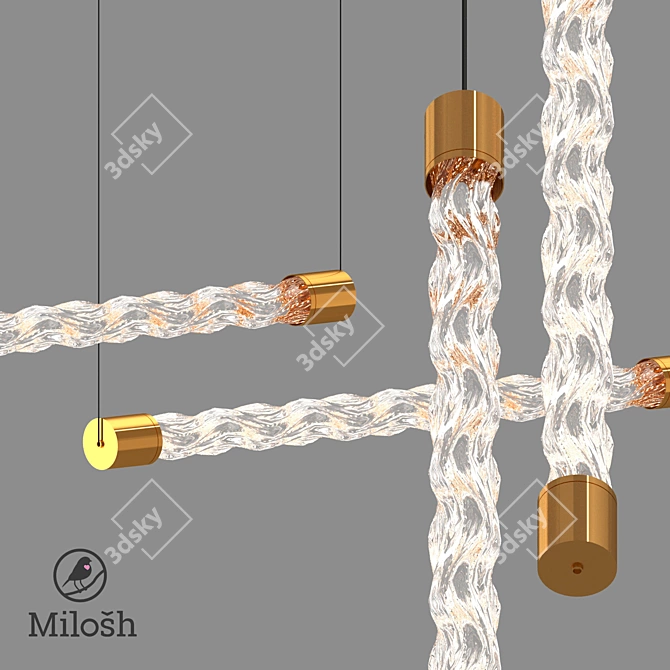 Milosh Tendence Pendant Light 3D model image 3