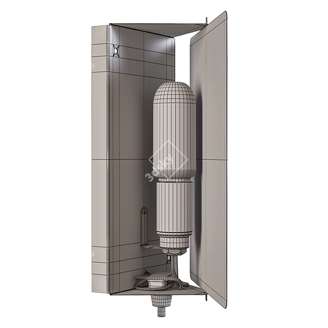 Rotating Panel Wall Light 1960s 3D model image 2