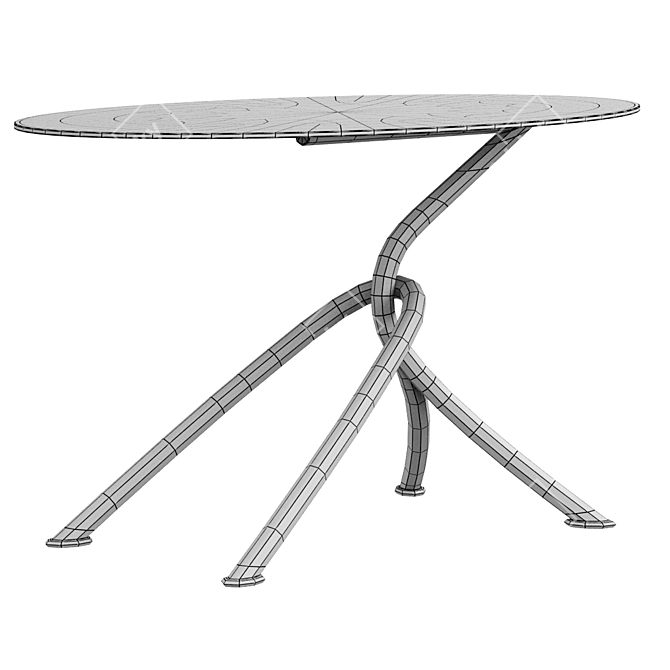 Metal Outdoor Small Table - Traba 3D model image 3