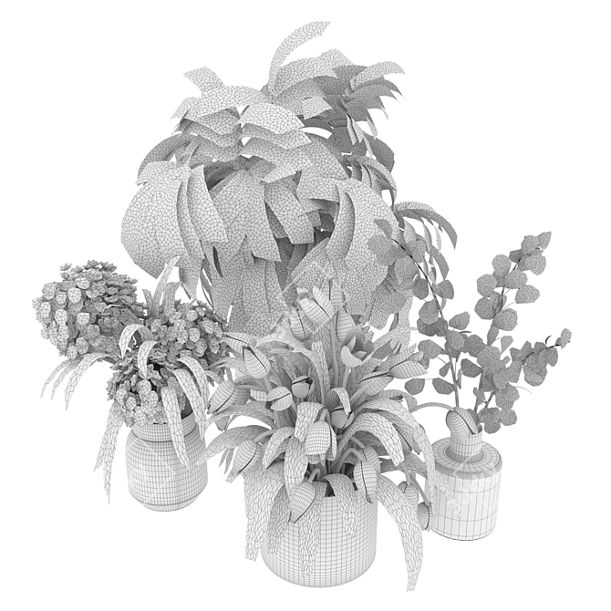 Floral Bouquet 3D Models Set 3D model image 5