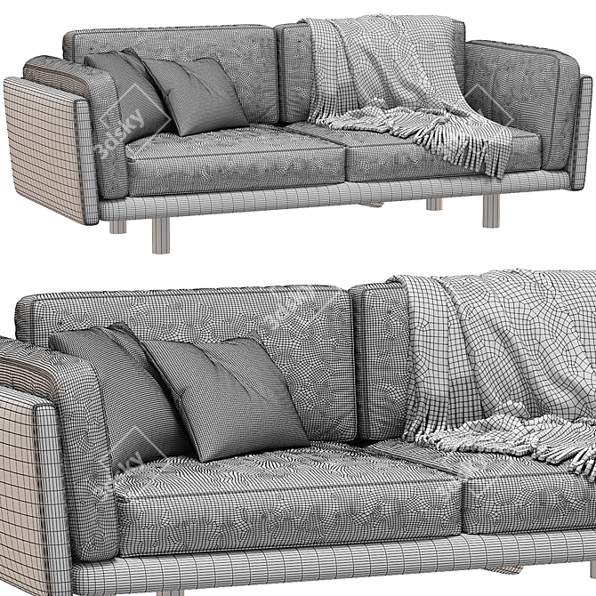 Fredericia Divan Sofa - Modern Elegance 3D model image 4