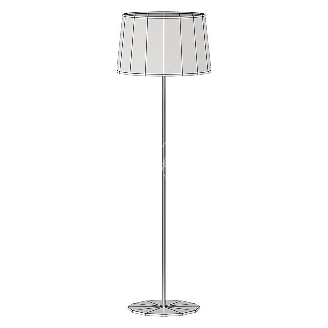 Elegant Floor Lamp Model 4906 3D model image 2