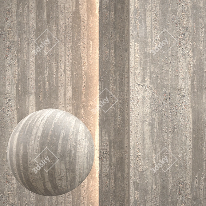 Seamless Concrete Texture Pack 3D model image 1