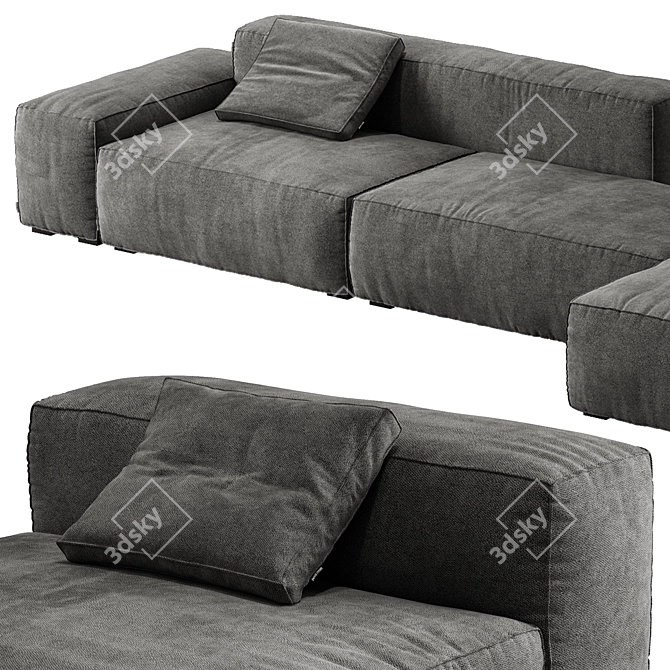 Modular Sofa Boca Navi 3D model image 5