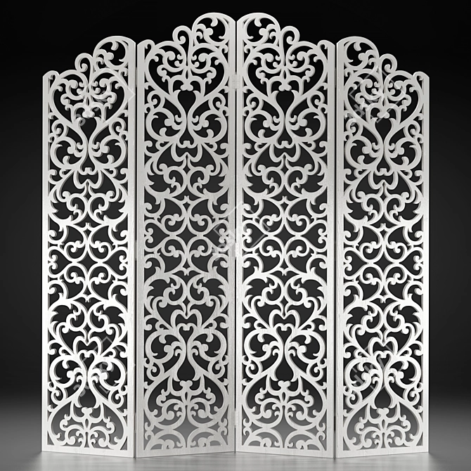 Decorative Screen Divider Wedding Arch 3D model image 3