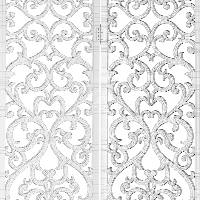 Decorative Screen Divider Wedding Arch 3D model image 7